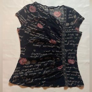 Black detailed shirt